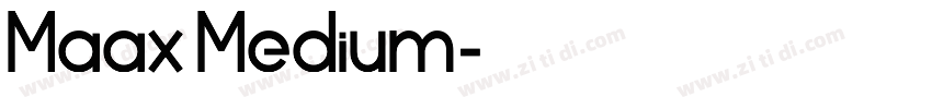 Maax Medium字体转换